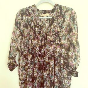 American Rag - Sheer Flowy 3/4 Sleeve Floral Top🥀